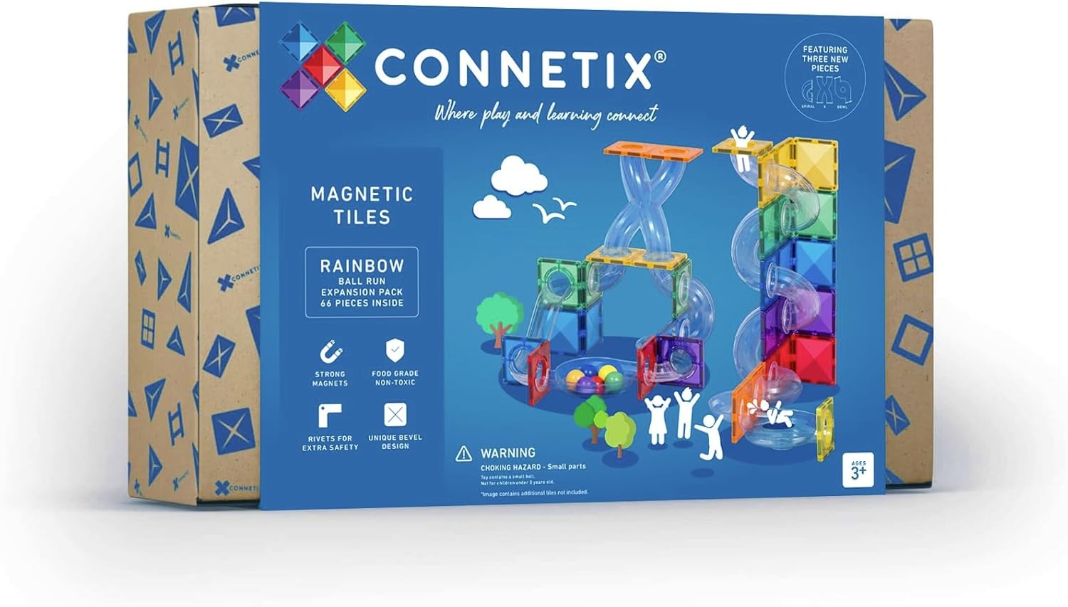 Rainbow Ball Run Expansion Magnetic Tiles